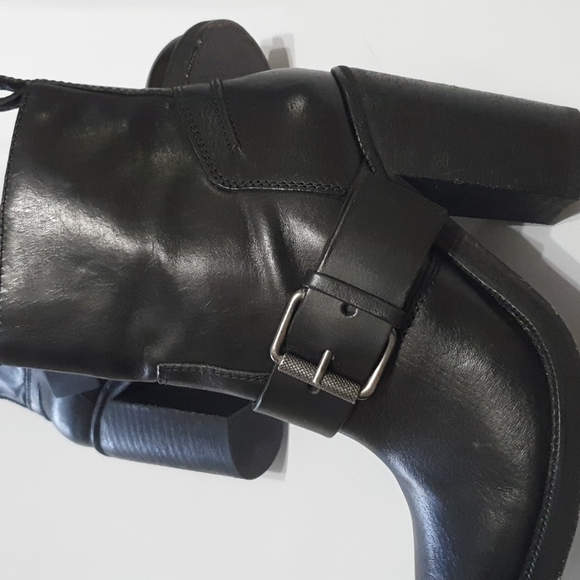 Allsaints Sable Black Meera Ankle Boots - Picture 8 of 13